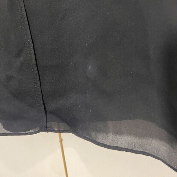 Jenni Kayne Dress Women’s S Silk Black Double Layer Sleeveless Knee Length - Picture 5 of 10